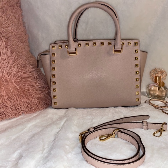 Michael Kors Selma Leather Stud Crossbody - Picture 3 of 3